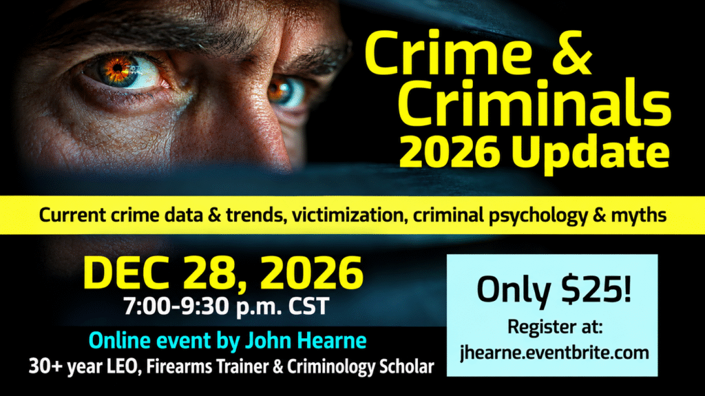 Crime & Criminals 2026 Update